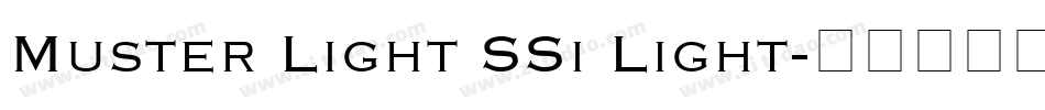 Muster Light SSi Light字体转换